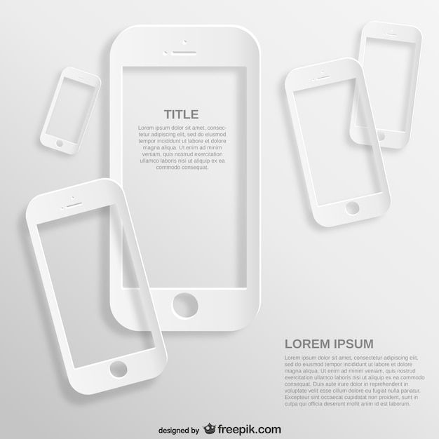 Free Vector smartphone covers template