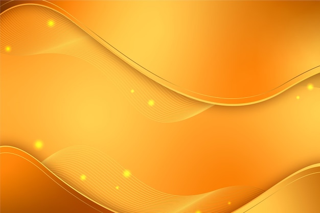 Smooth golden wave background