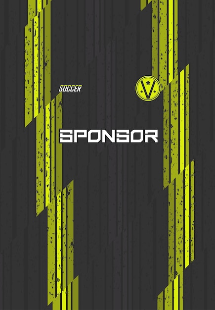 Free Vector soccer jersey design for sublimation