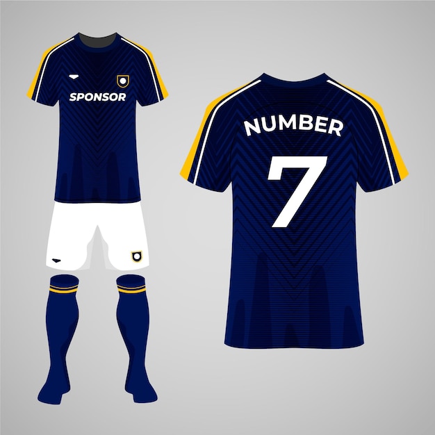 Free Vector soccer uniform concept