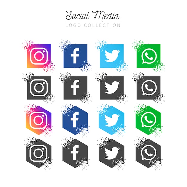 Free Vector social media banner collection