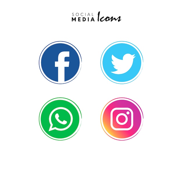 Free Vector social media icons