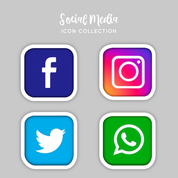 Free Vector social media icons
