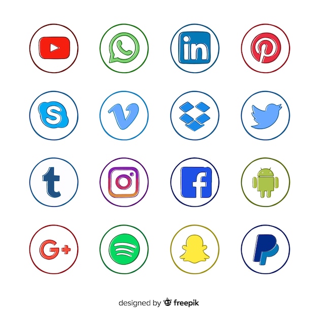 Social media logo collectio