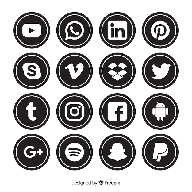 Social media logo collectio