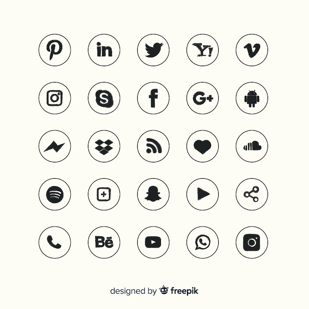 Social media logo collection