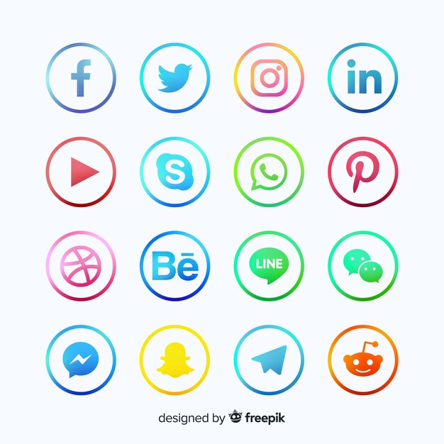 Social media logo collection