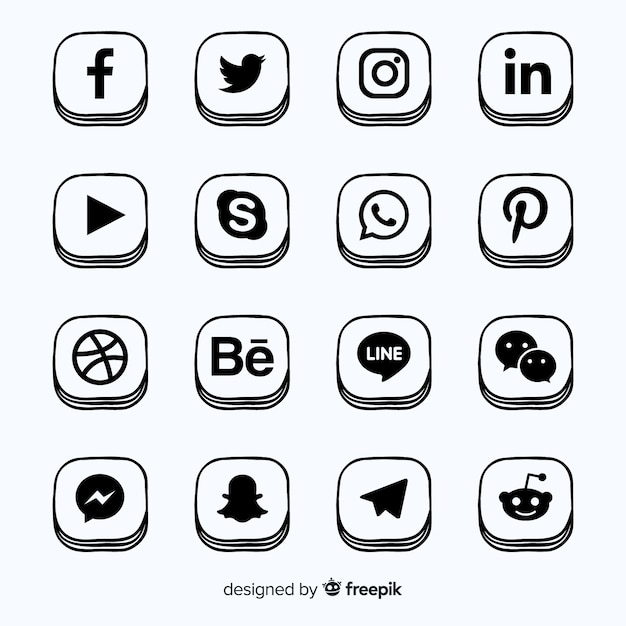 Social media logo collection