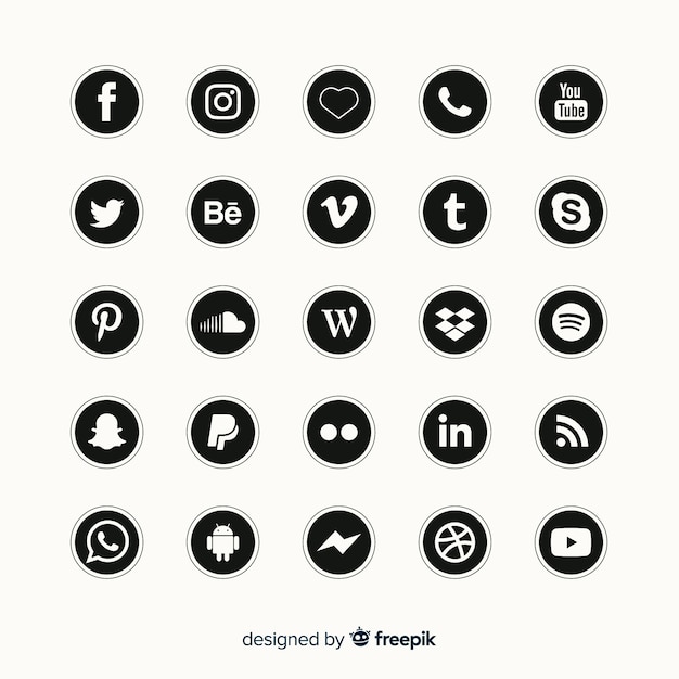 Social media logo collection