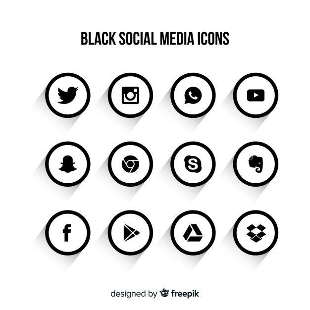 Social media logo collection