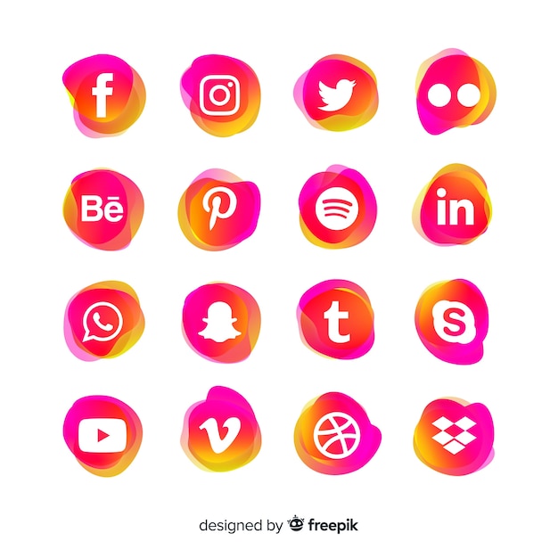 Social media logotype collection