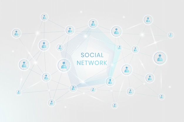 Free Vector social network connection