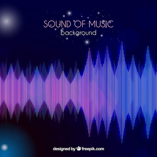 Free Vector sound wave background