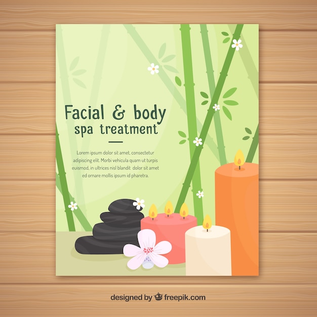 Spa center poster template