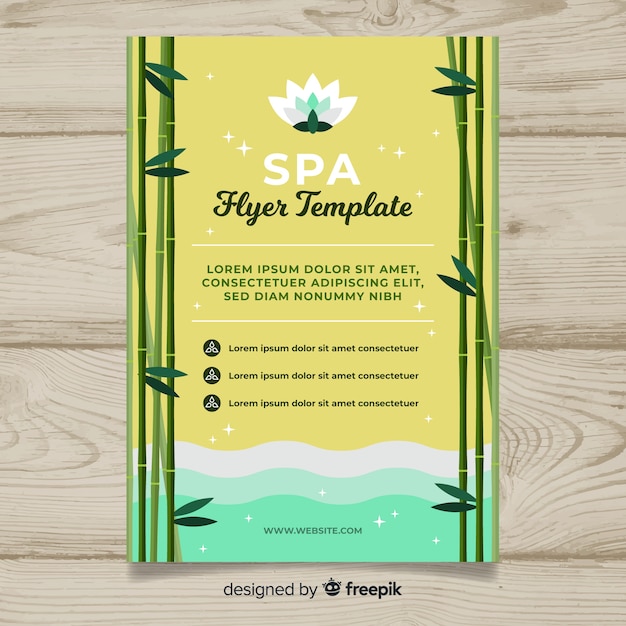 Spa flyer template