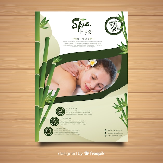 Spa flyer template