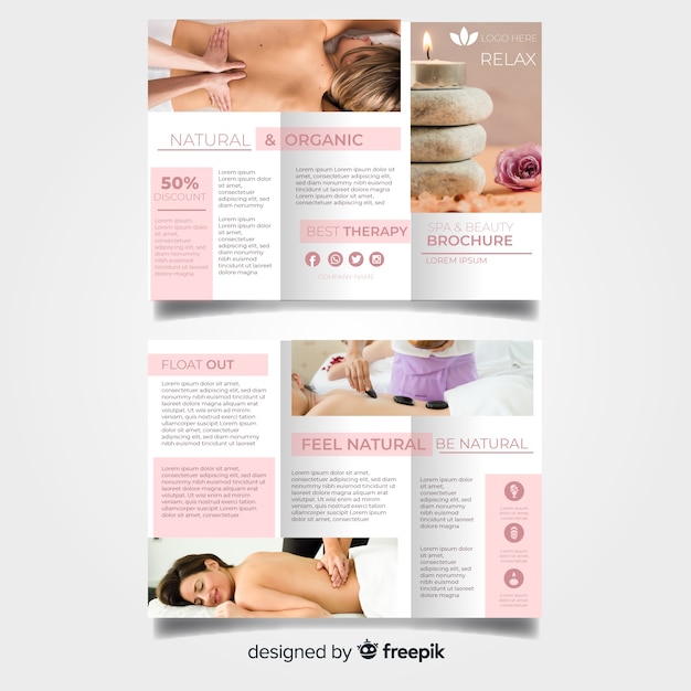 Spa trifold brochure