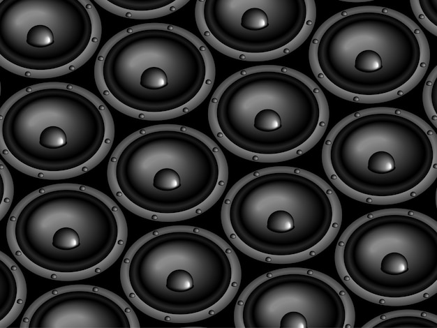 Free Vector speakers pattern design