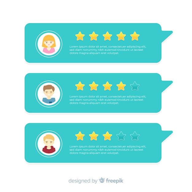 Free Vector speech bubble shaped testimonial