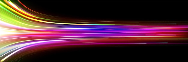 Free Vector speed light effect fast dynamic line background