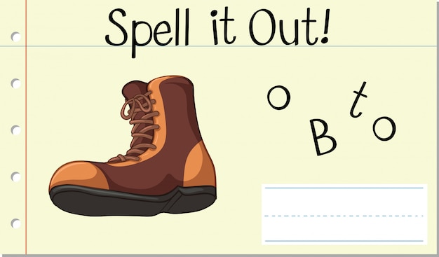 Spell it out boot