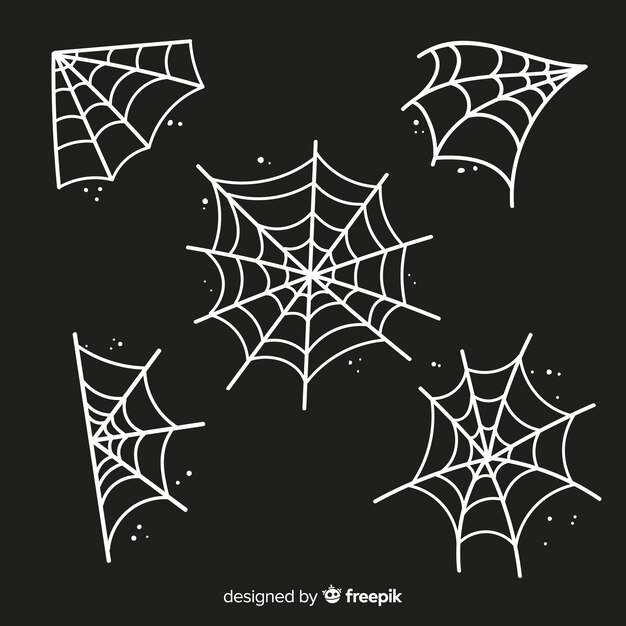 Spooky halloween cobweb decoration element