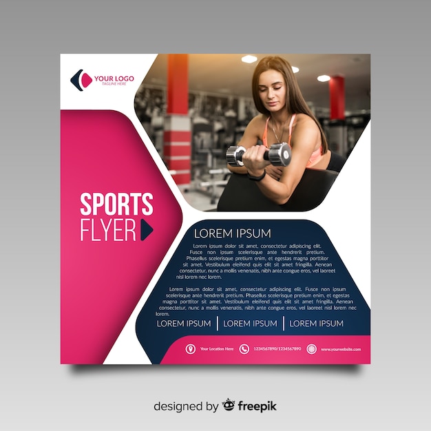 Free Vector sport flyer