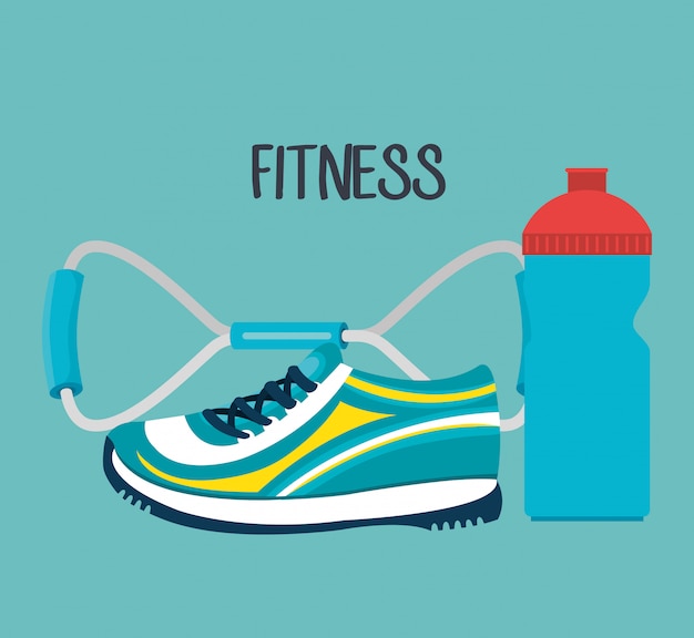 Free vector sports fitness illustration