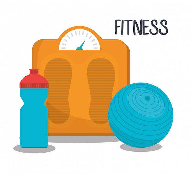 Free Vector sports fitness illustration 