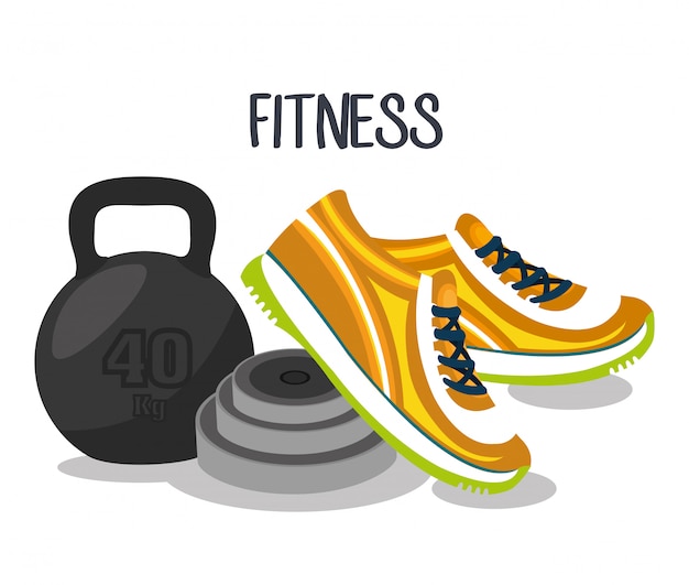 Free Vector sports fitness illustration 