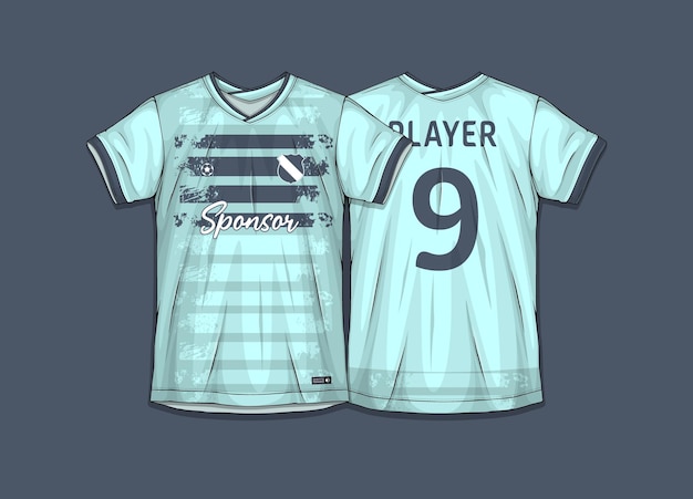 Free Vector sports shirt design ready to print - football shirt for sublimation