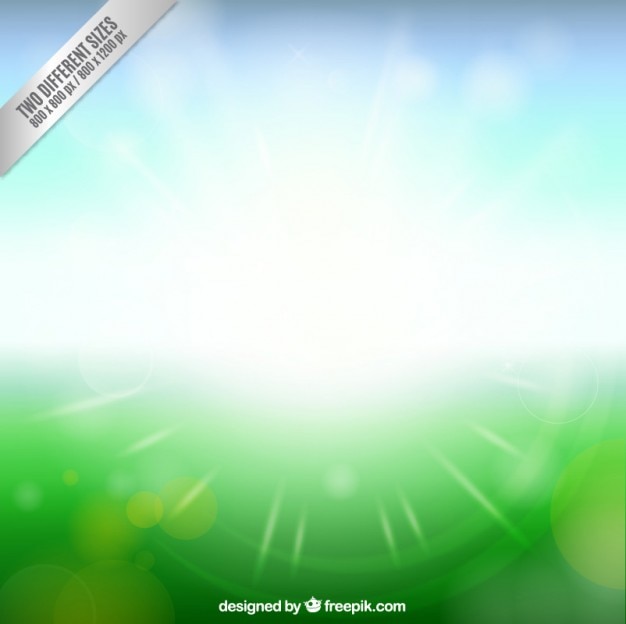 Free Vector spring background with sunshine