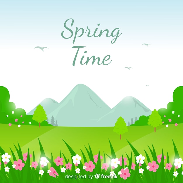 Free Vector spring time