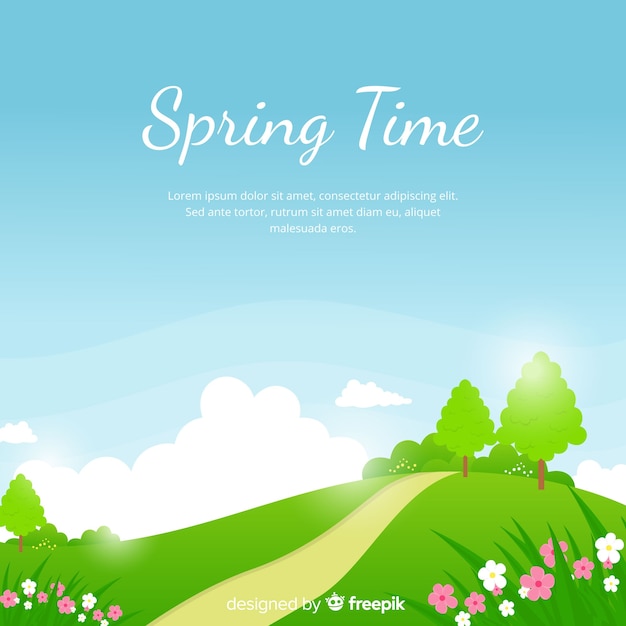 Free vector spring time