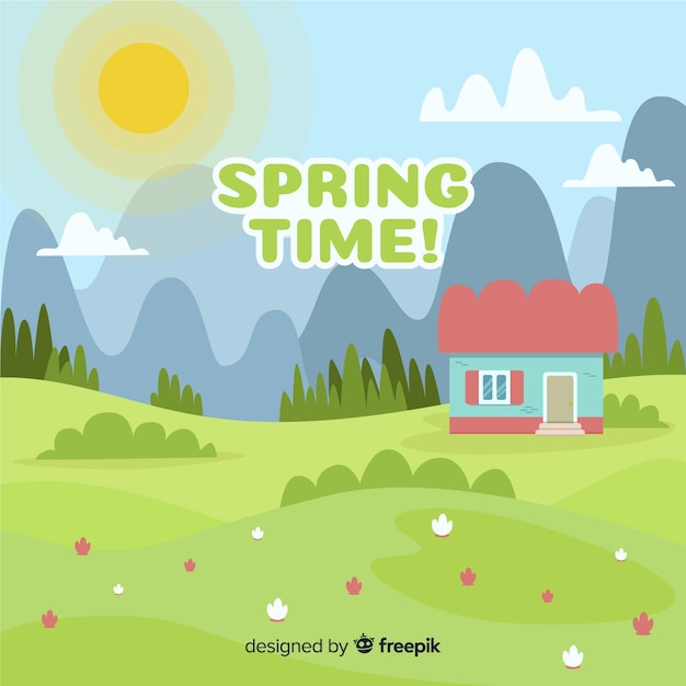 Free Vector spring time