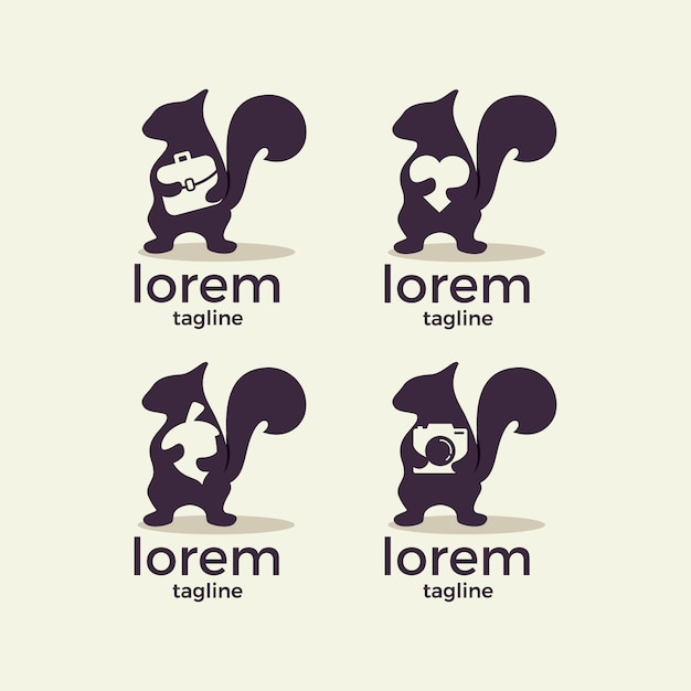 Free Vector squirrel icon design