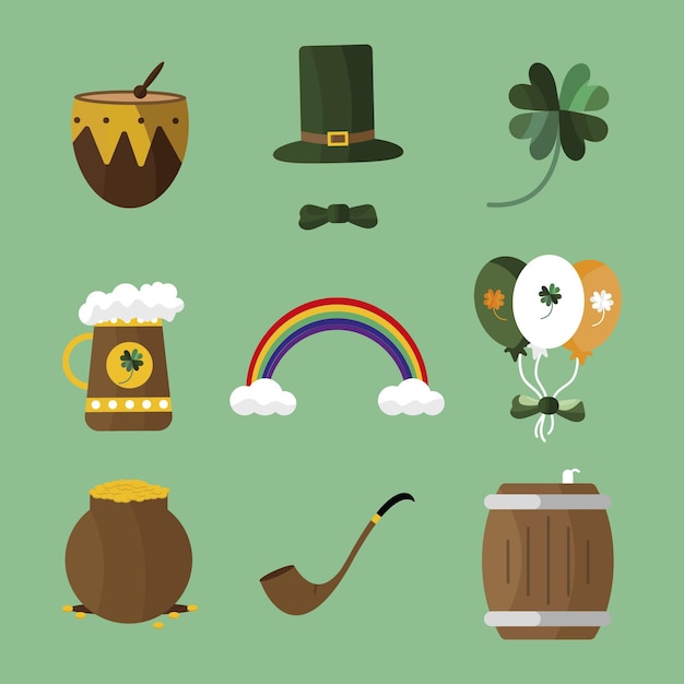 Free Vector st. patrick day elements