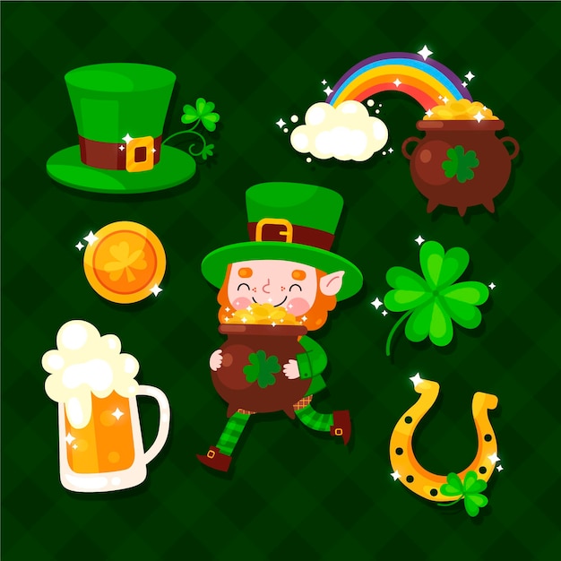 Free Vector st. patrick day elements