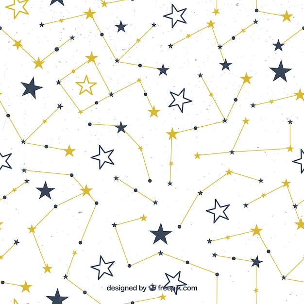 Free Vector star pattern with lines