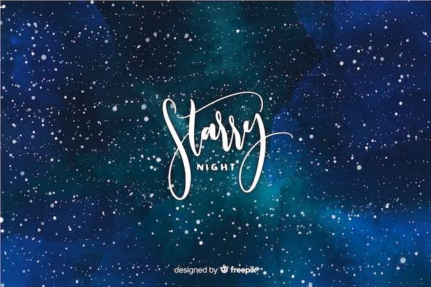 Free Vector starry night background