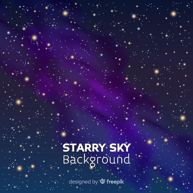 Free Vector starry night sky background