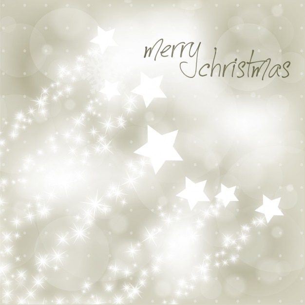 Free vector stars silver abstract christmas background