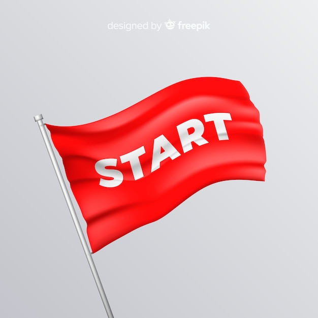 Free Vector start flag