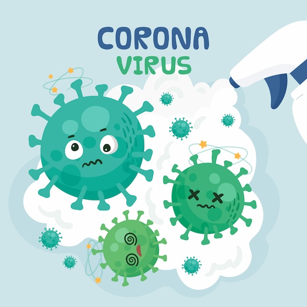 Free Vector stop coronavirus concept