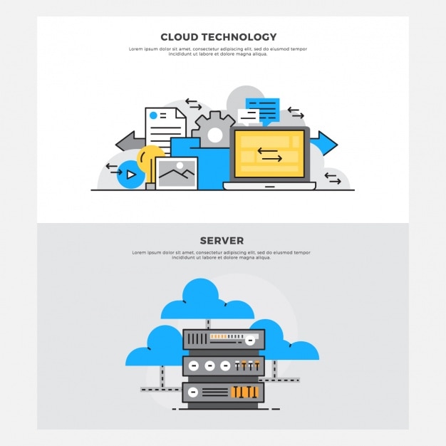 Free Vector storage designs set