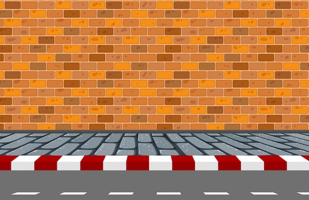 Free vector a street background scene