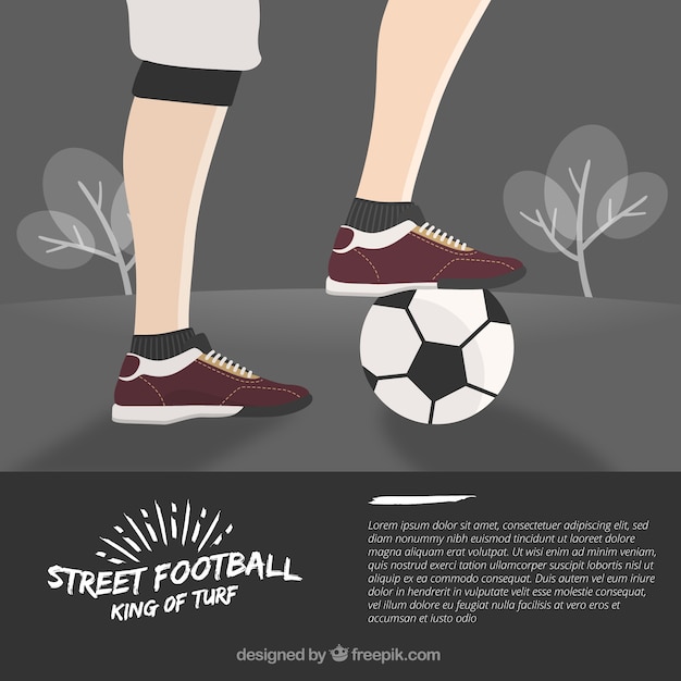 Free Vector street football background design