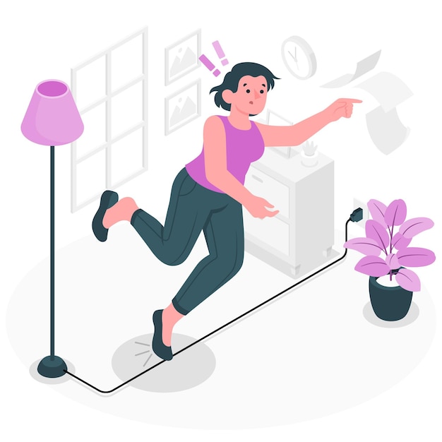 Free Vector stumble concept illustration