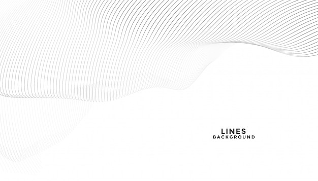 Free Vector stylish abstract black lines on white background