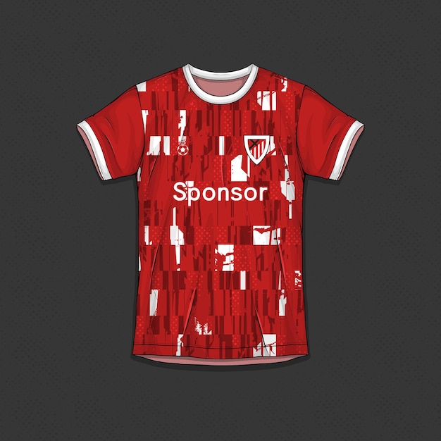 Free vector sublimation exercise clothing vectors customizable football jersey designs